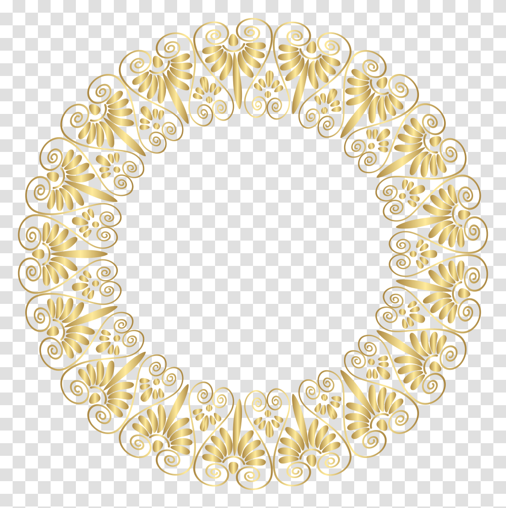 Gold Border Frame Clip Transparent Png