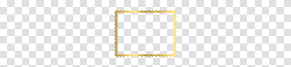Gold Border Frame Picture Vector Clipart, Screen, Electronics, Leisure Activities Transparent Png