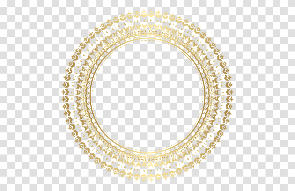 Gold Border Frame, Rug, Oval Transparent Png