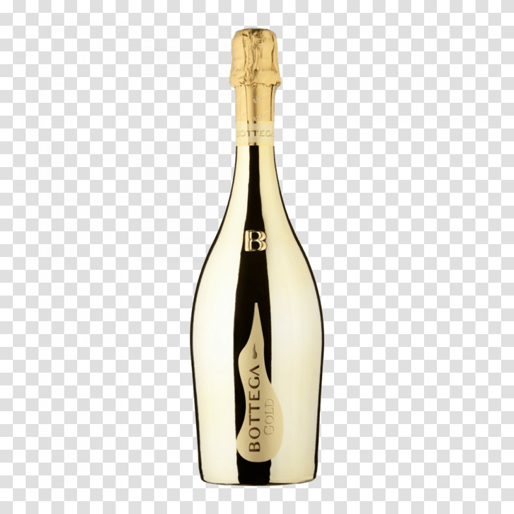 Gold Bottle Bottega Gold, Wine, Alcohol, Beverage, Drink Transparent Png