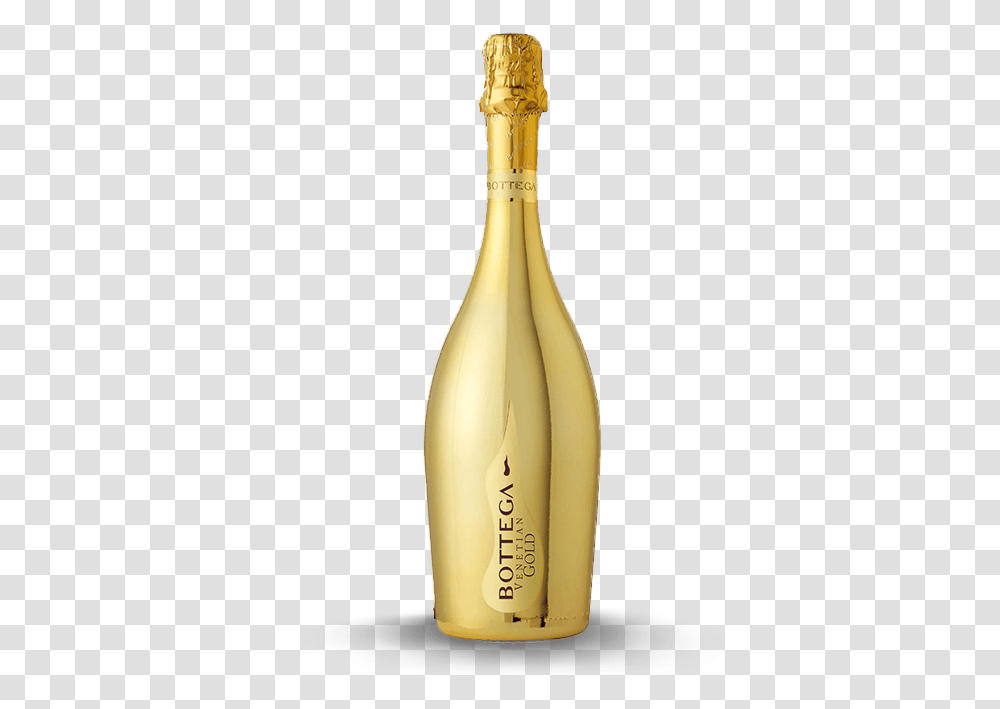 Gold Bottles Bottega Gold Prosecco Brut, Alcohol, Beverage, Drink, Banana Transparent Png