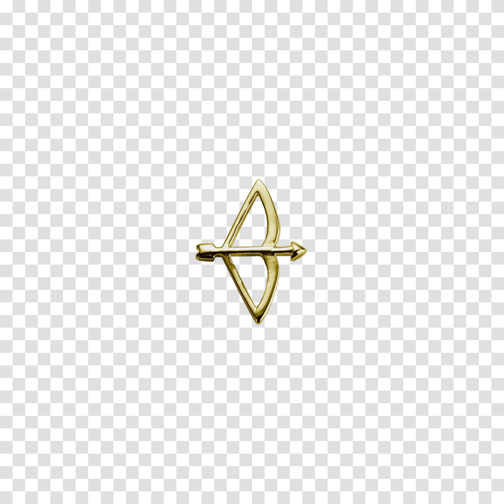 Gold Bow Arrow, Triangle, Ring, Star Symbol Transparent Png