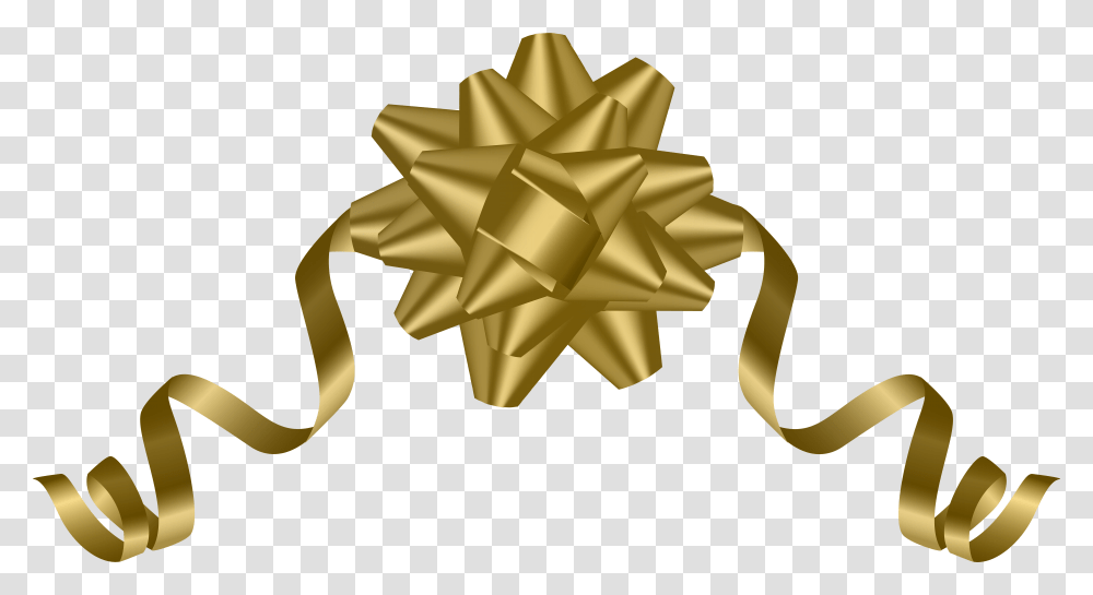 Gold Bow Clipart Download Gold Bow Free, Star Symbol Transparent Png