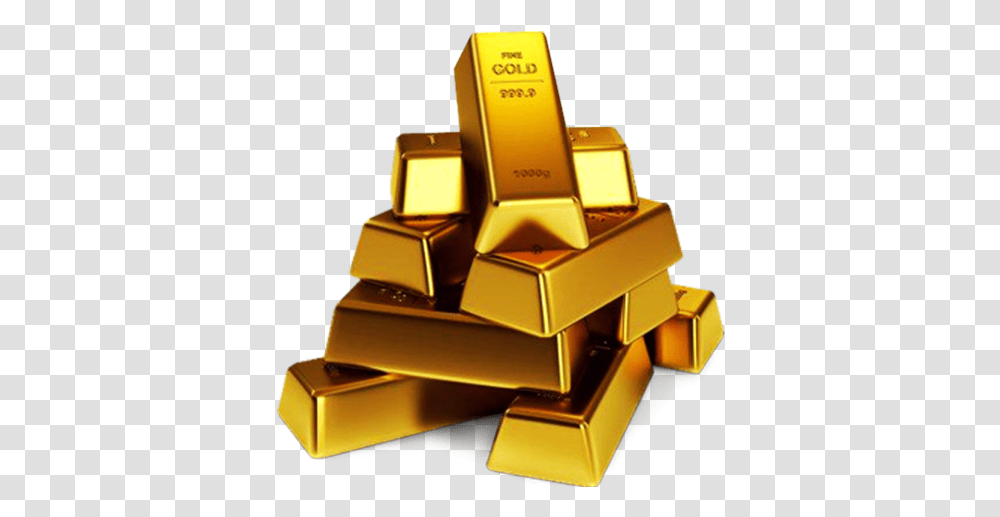 Gold Bricks Image Gold, Treasure, Toy Transparent Png