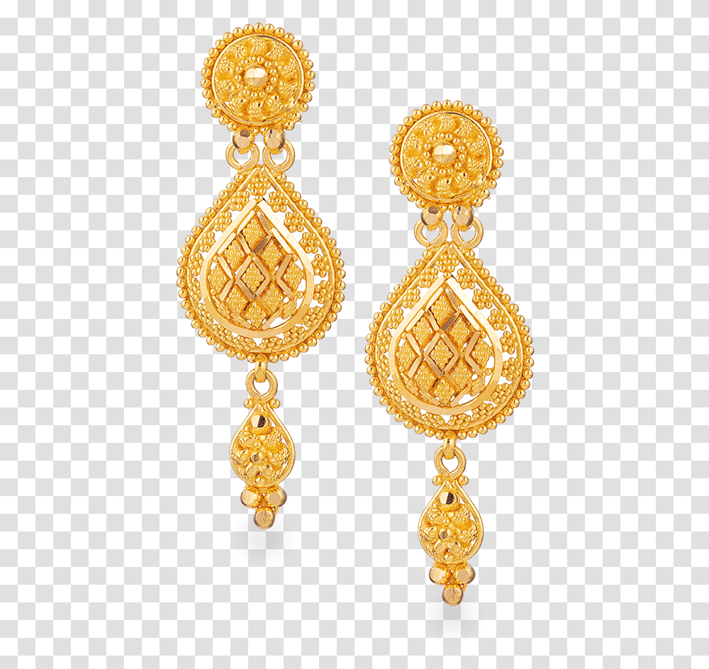 Gold Bridal Earring In Fine Filigree Design Gold Wedding Earrings Design, Accessories, Accessory, Jewelry Transparent Png