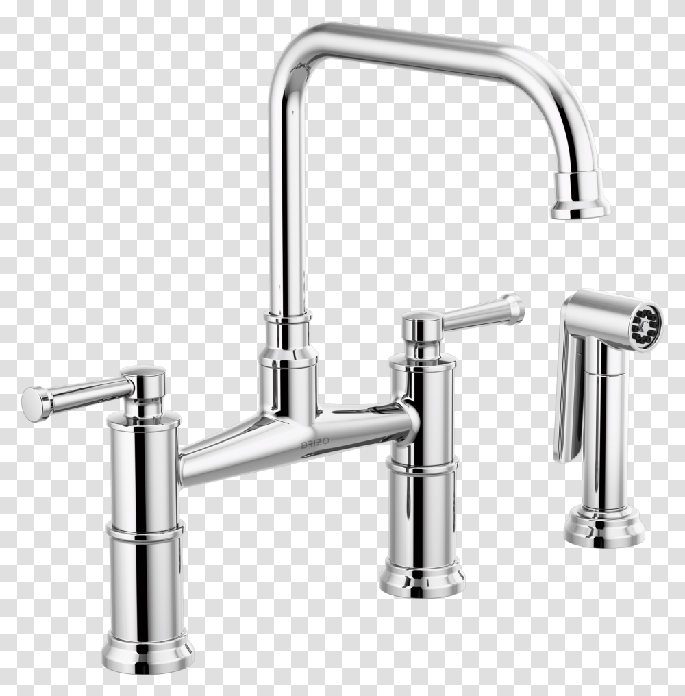 Gold Bridge Kitchen Faucet, Sink Faucet, Indoors, Tap Transparent Png