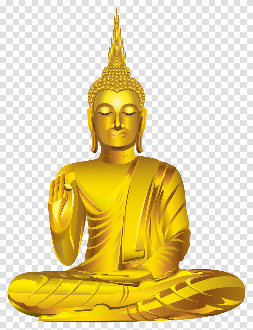 Gold Buddha Statue Clip Art Transparent Png