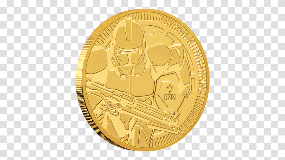 Gold Bullion Coin Star Wars Clone Mickey Mouse Coin, Clock Tower, Architecture, Building Transparent Png