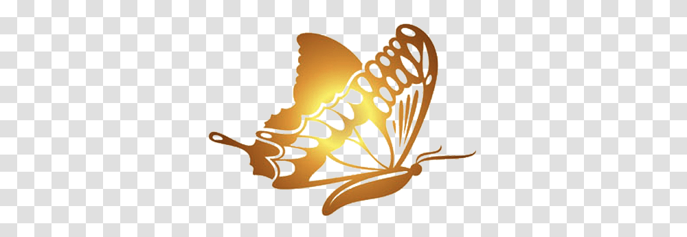 Gold Butterfly Logo Gold Butterfly, Animal, Sea Life, Invertebrate Transparent Png