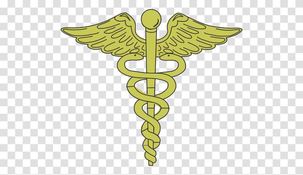 Gold Caduceus Clip Art Background Medical Symbol Clipart, Gun, Weapon, Weaponry, Emblem Transparent Png