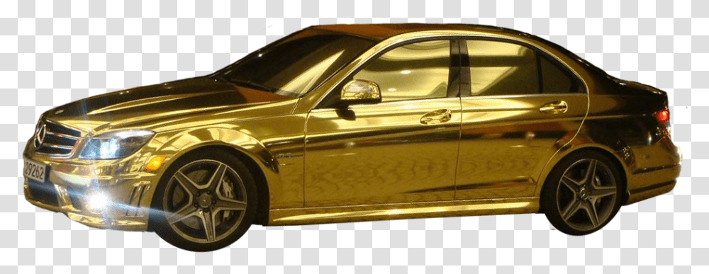 Gold Car Psd Official Psds 451207 Images Pngio Golden Car, Vehicle, Transportation, Automobile, Tire Transparent Png