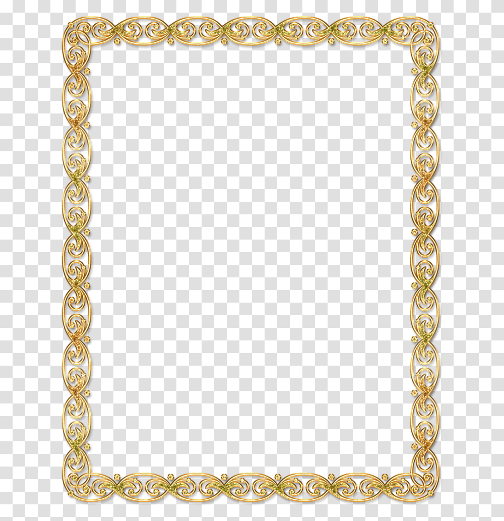 Gold Certificate Border Background, Lace Transparent Png