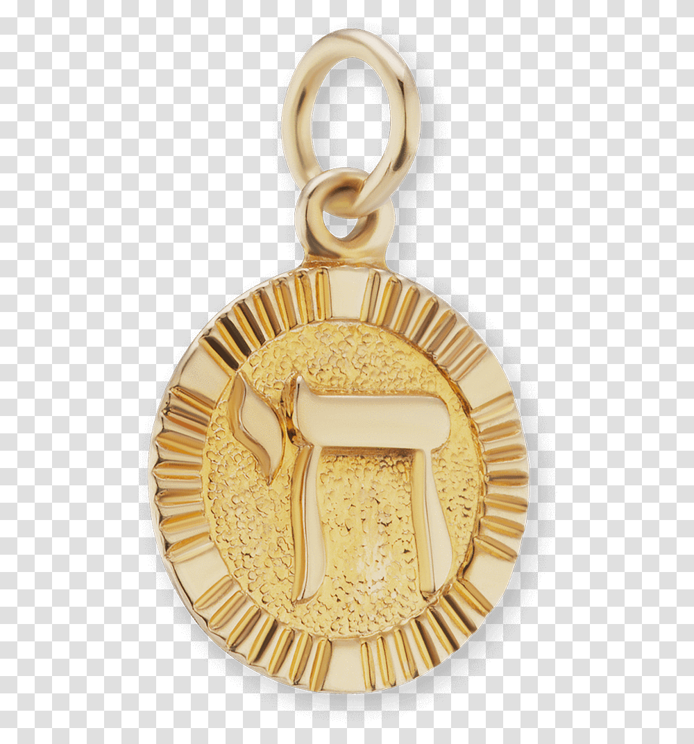 Gold Chai Circle Pendant Locket, Trophy, Gold Medal Transparent Png