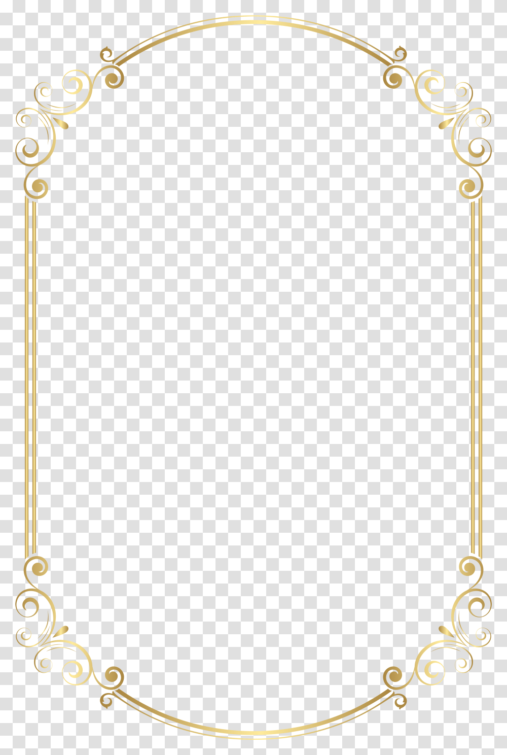 Gold Chain Clipart Christmas Borders Gold, Bow, Number Transparent Png