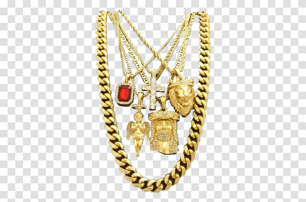 Gold Chain Combo Kit Official Ps 684958 Gold Chain Hd, Necklace, Jewelry, Accessories, Accessory Transparent Png
