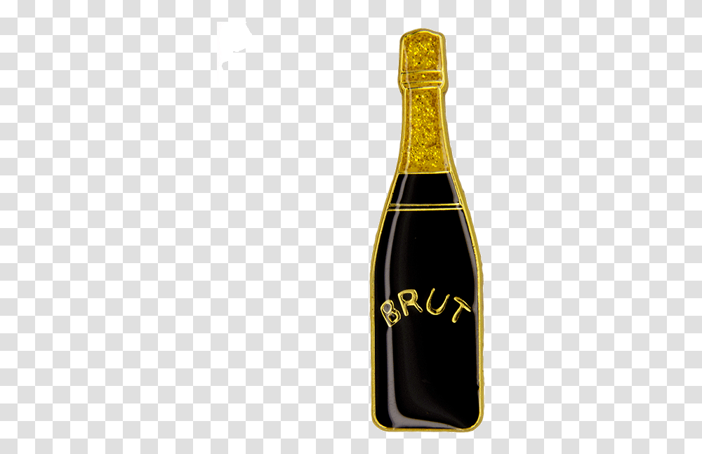 Gold Champagne Bottle Lanson Black Label Champagne, Beverage, Drink, Alcohol, Wine Transparent Png