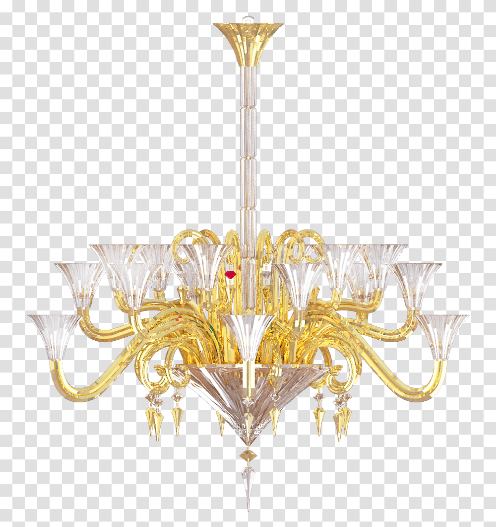 Gold Chandelier, Lamp Transparent Png