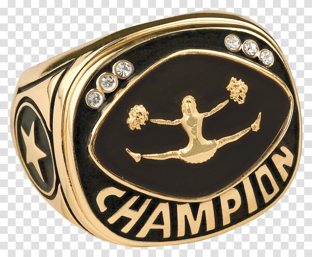 Gold Cheer Champion Ring Soccer Champion Ring Transparent Png