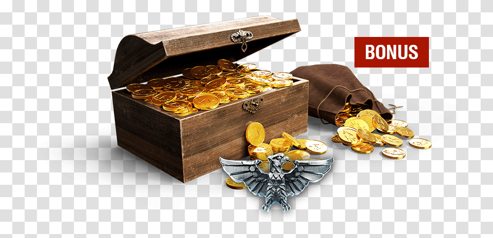 Gold Chest Cash, Treasure, Box Transparent Png