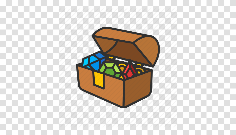 Gold Chest Loot Treasure Treasure Chest Icon Transparent Png