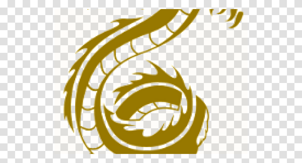 Gold Chinese Dragon, Pattern Transparent Png