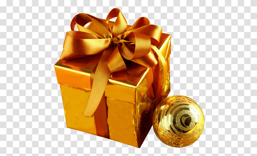Gold Christmas Gift Image Free Images Christmas Present Background Transparent Png
