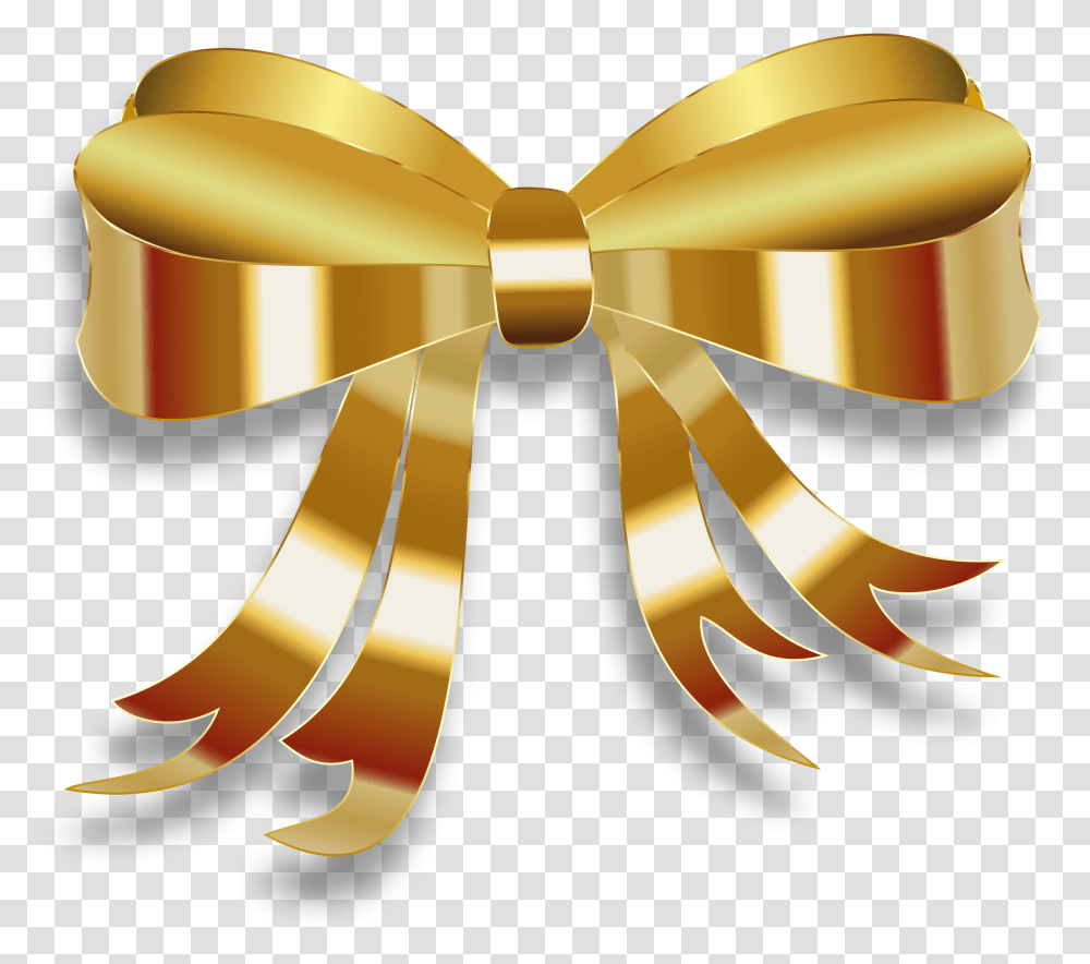 Gold Christmas Ribbon 4 Image Gold Ribbon, Axe, Tool, Tie, Accessories Transparent Png