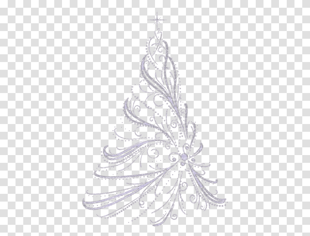 Gold Christmas Tree Plateado, Graphics, Art, Floral Design, Pattern Transparent Png