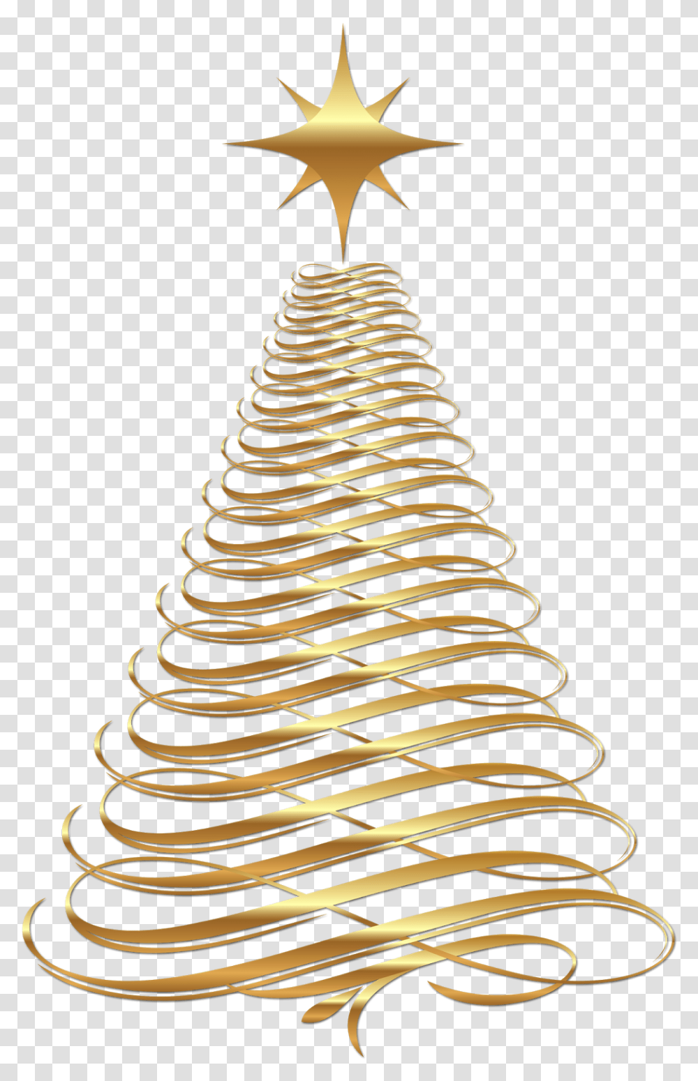 Gold Christmas Tree Vector, Spiral, Coil, Wedding Cake, Dessert Transparent Png