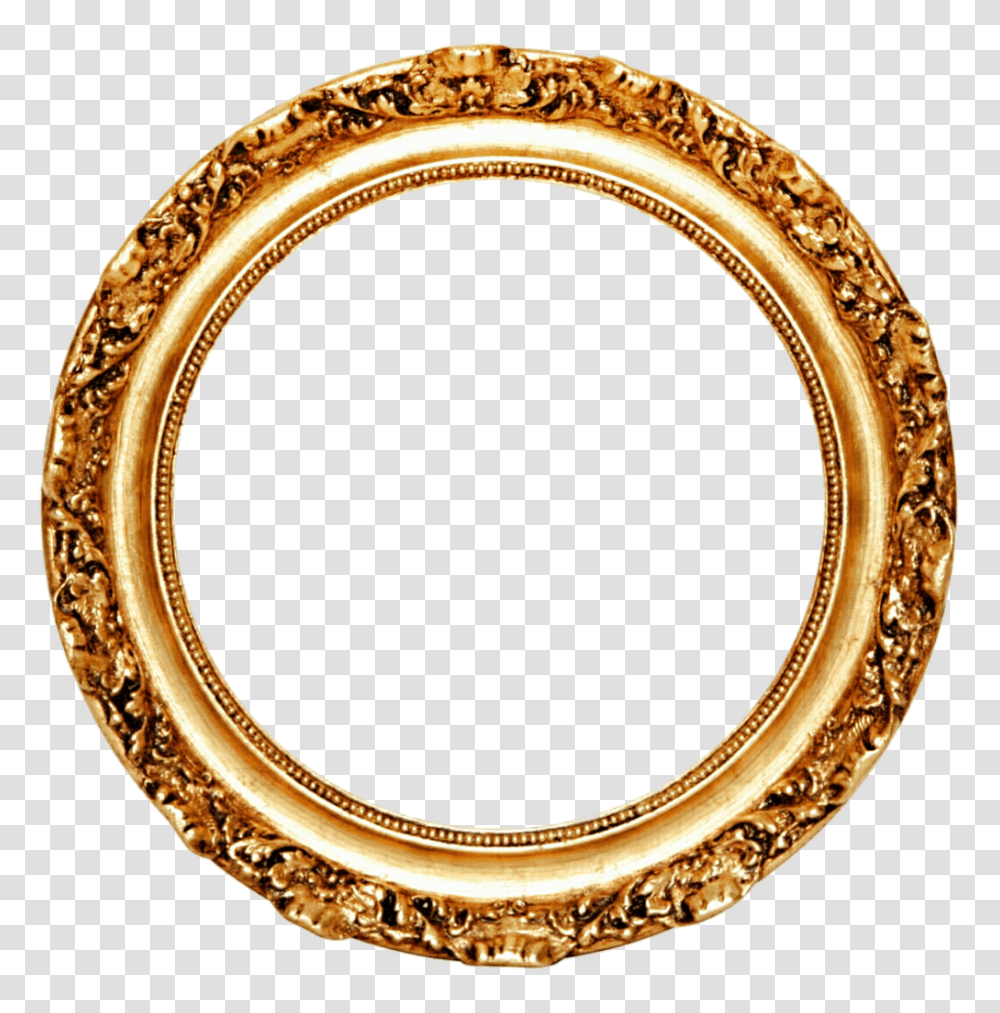 Gold Circle Frame Image, Oval, Bracelet, Jewelry, Accessories Transparent Png
