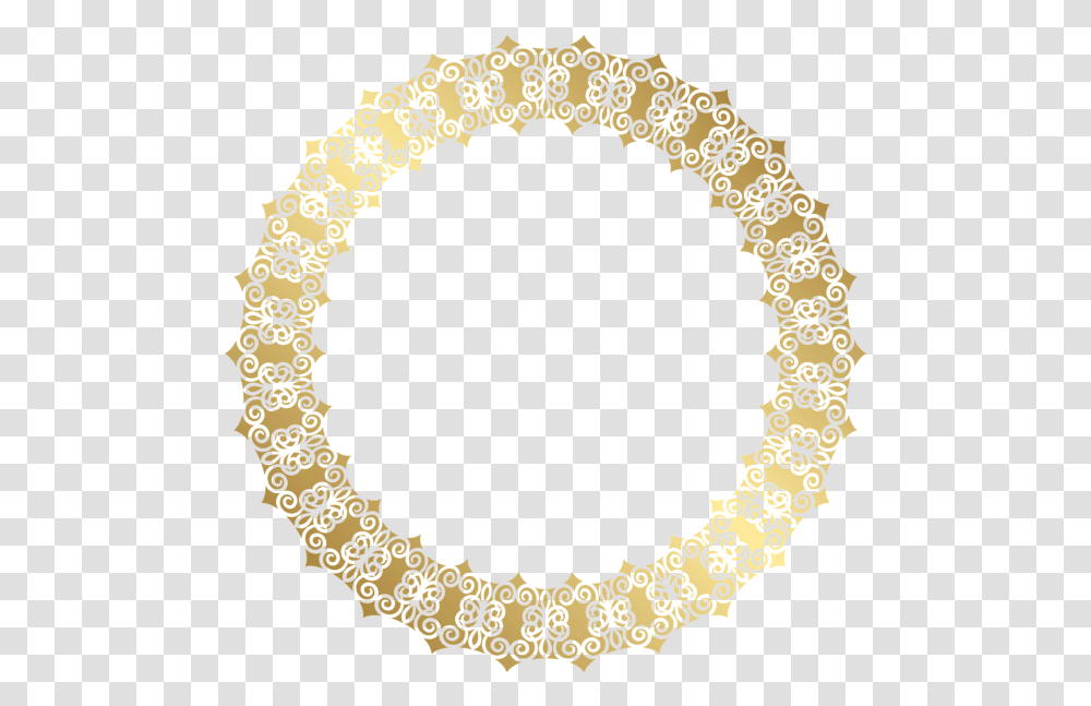 Gold Circular Border Dream Gold Circle Golden Border, Lace Transparent Png