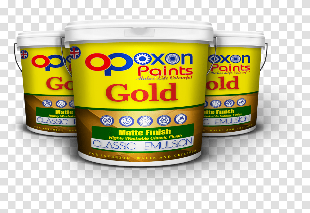 Gold Classic Acrylic Emulsion Ghee, Paint Container, Food, Tin, Dessert Transparent Png