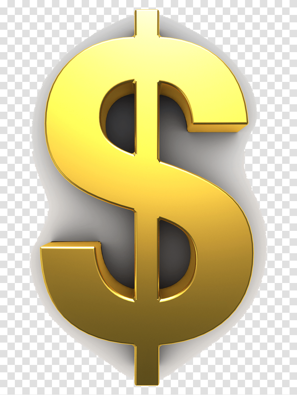 Gold Clip Art Dollar Sign, Alphabet, Number Transparent Png