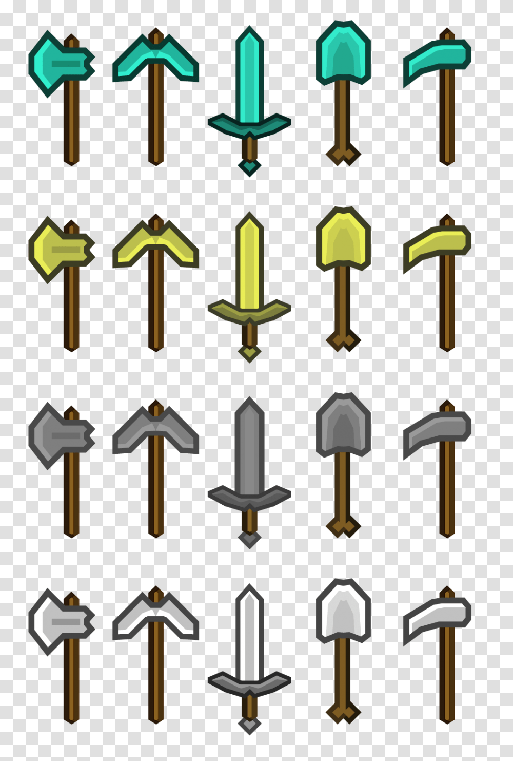 Gold Clipart Axe, Candle, Cross Transparent Png