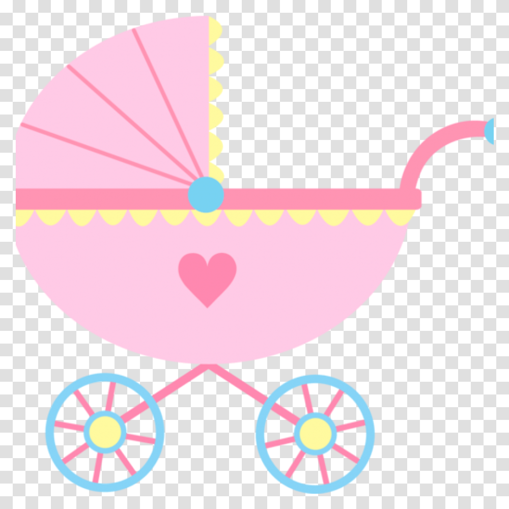 Gold Clipart Baby Carriage Background Pink Baby Stroller Clipart, Balloon, Transportation, Vehicle, Washing Transparent Png