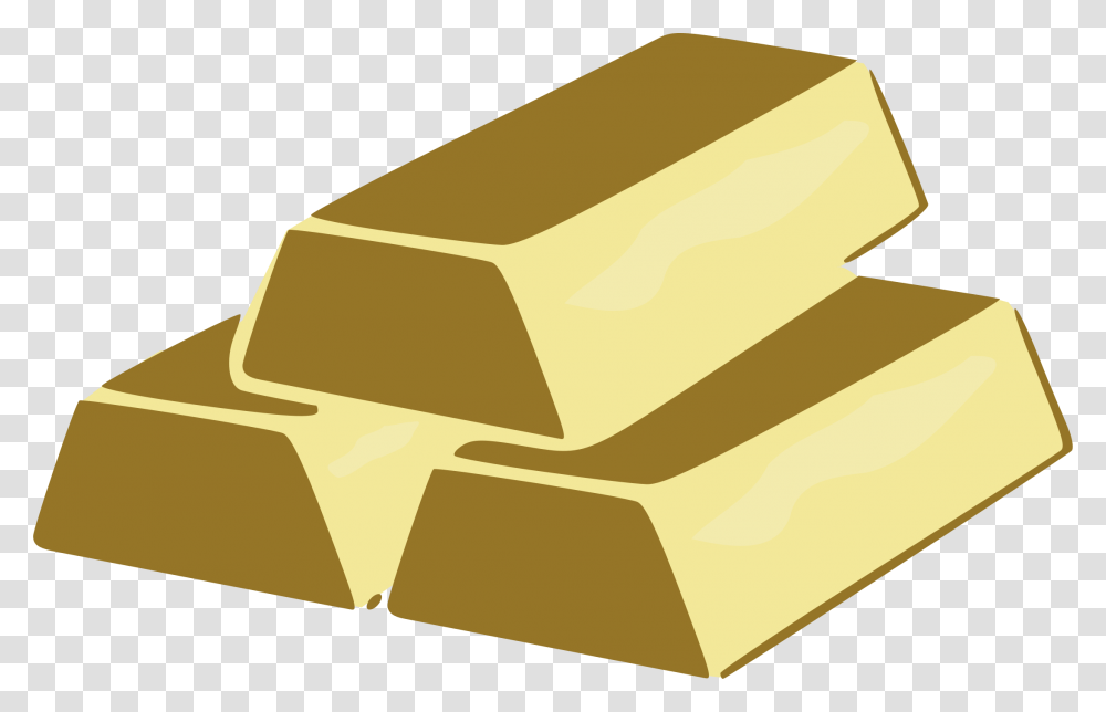 Gold Clipart Brick Brick Of Gold Clip Art, Label, Text, Box, Food Transparent Png