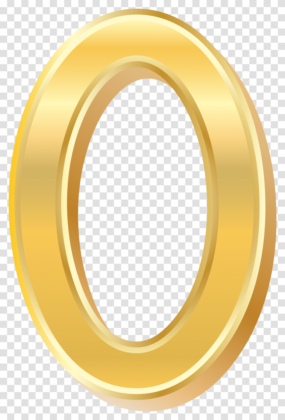 Gold Clipart Clip Art Numero 0 Para Imprimir A Color, Oval, Tape, Number Transparent Png
