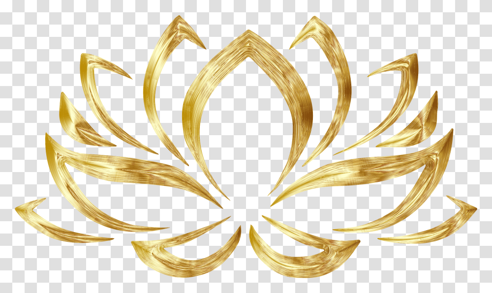 Gold Clipart Flower Gold Lotus Flower, Floral Design, Pattern, Treasure Transparent Png