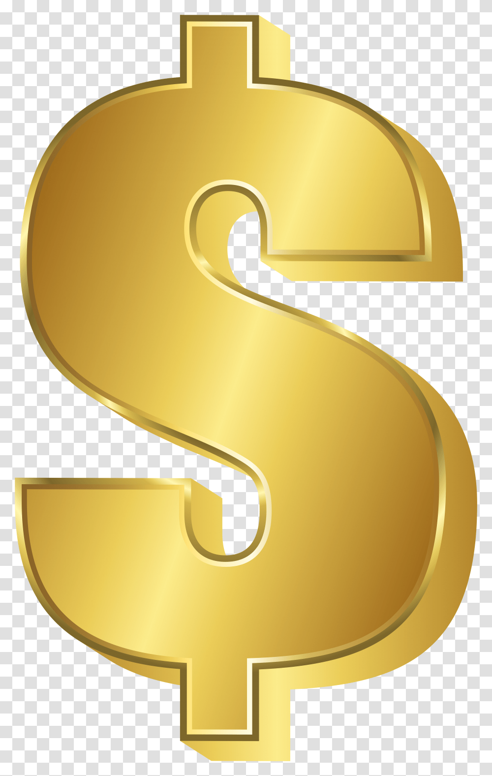 Gold Clipart Gold Dollar Sign Clipart, Lamp, Text, Scroll, Saxophone Transparent Png