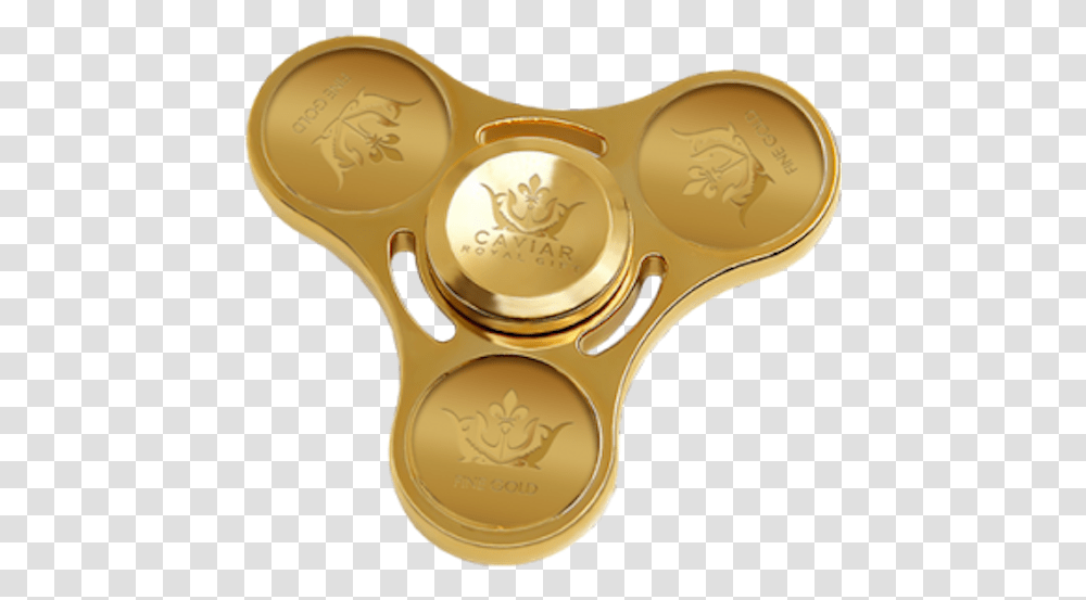 Gold Coated Fidget Spinner That Costs 17000 May Be The Caviar Fidget Spinner, Gold Medal, Trophy, Scissors, Blade Transparent Png