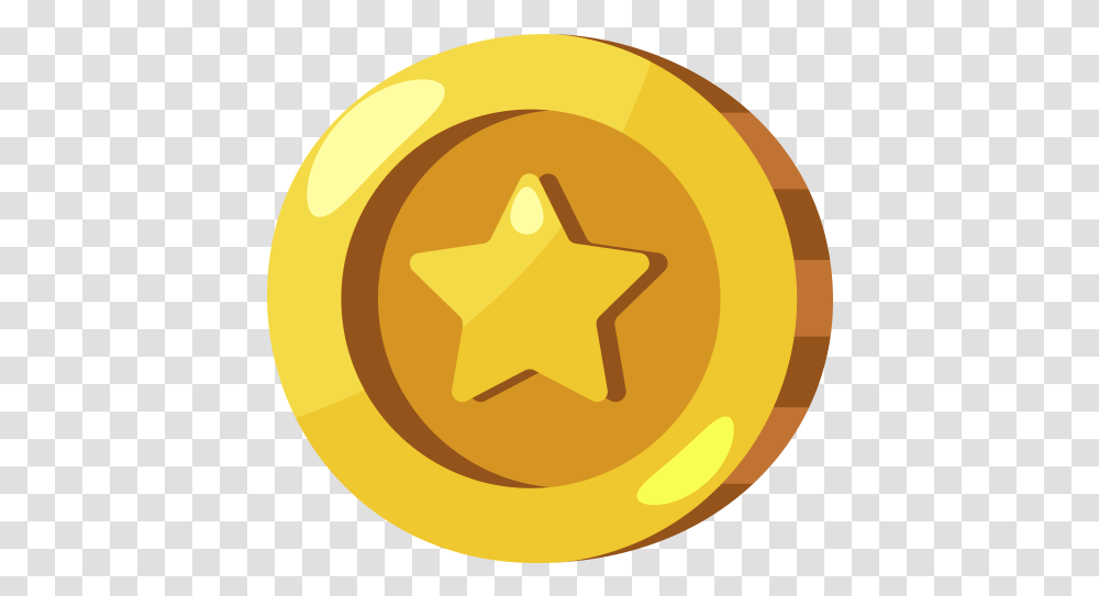 Gold Coin Icon, Star Symbol Transparent Png