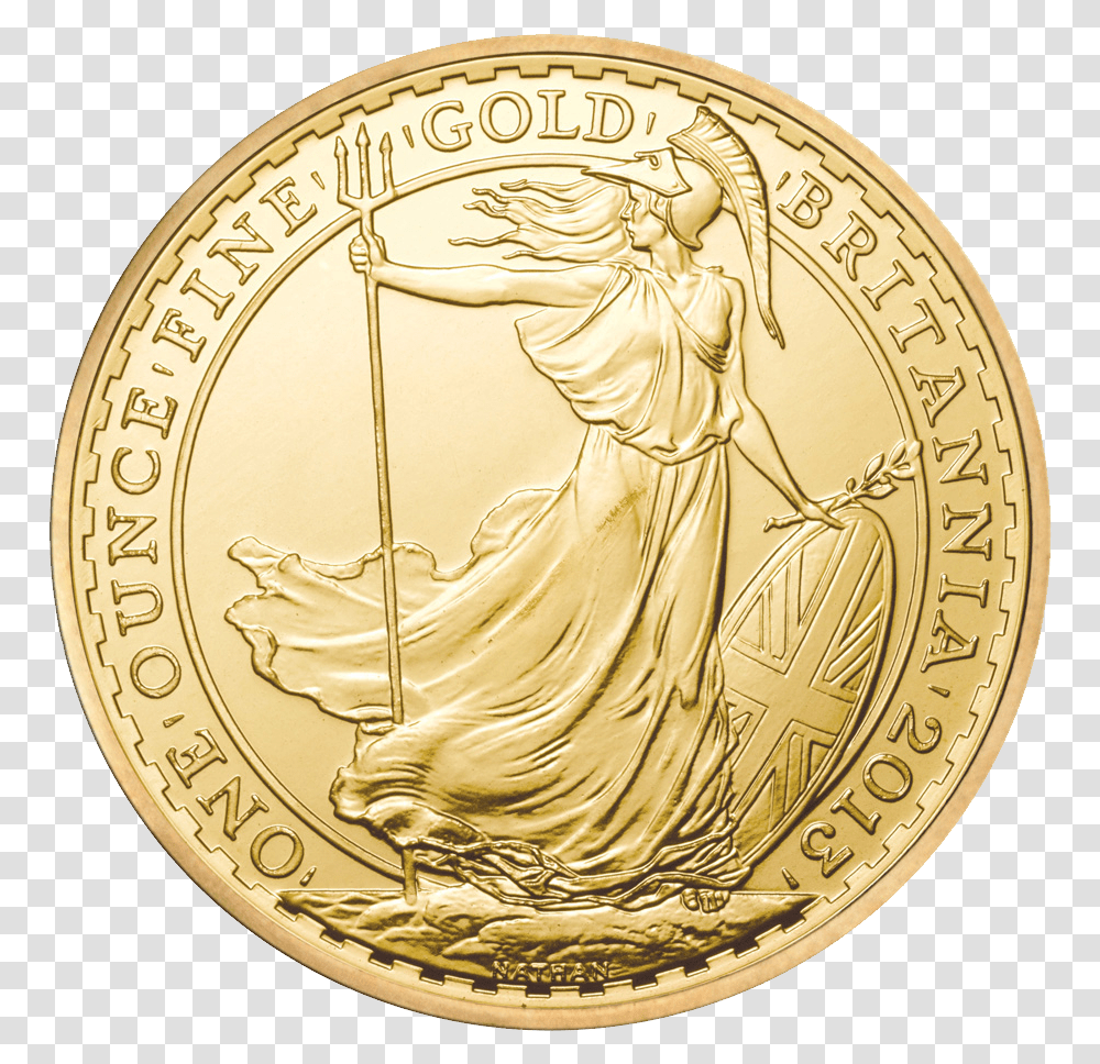 Gold Coin Image 2013 Britannia Gold Coin, Money, Painting, Clock Tower Transparent Png