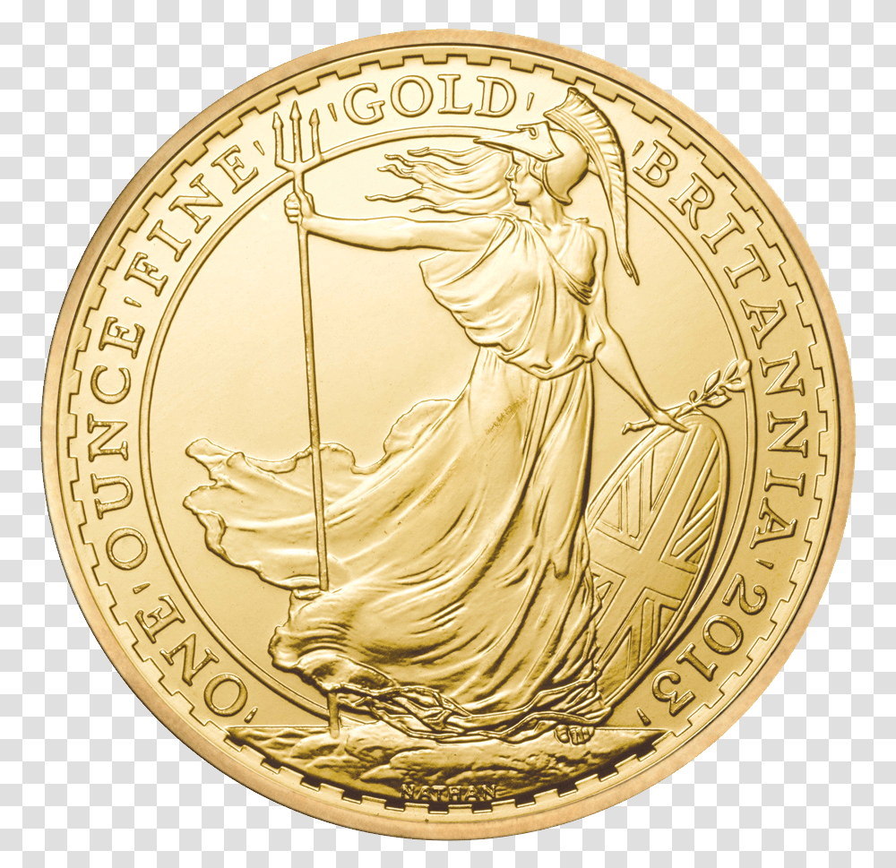 Gold Coin Image Britannia Gold Coin 2013, Money, Painting, Art, Clock Tower Transparent Png