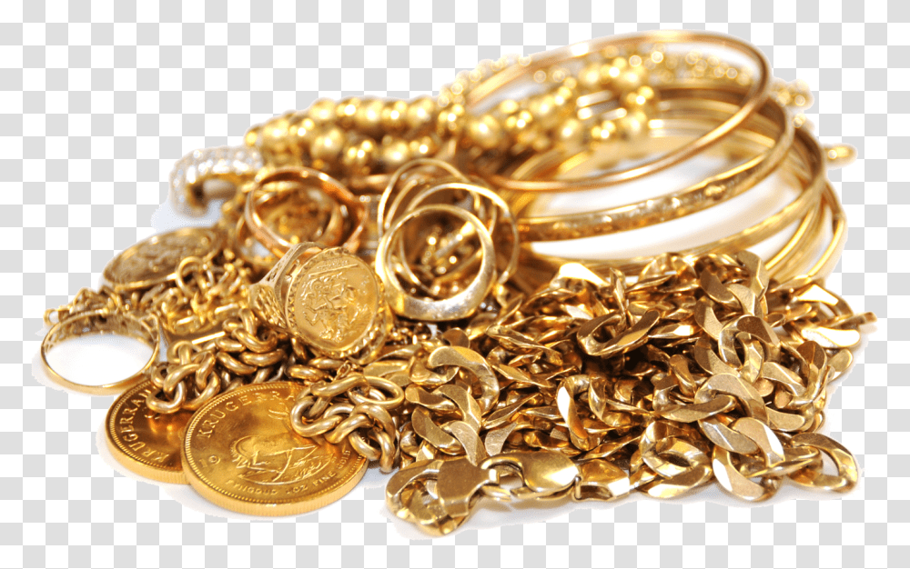 Gold Coins And Jewelry, Treasure Transparent Png