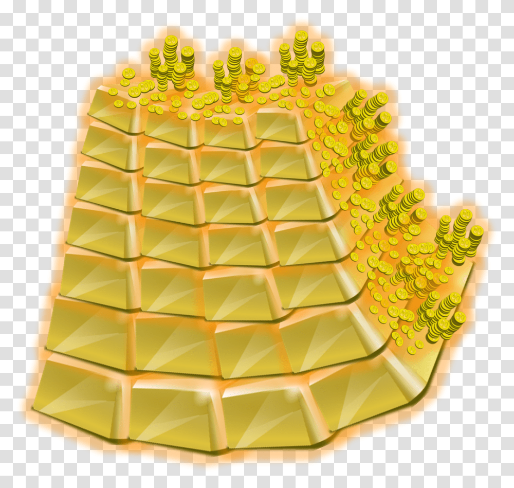 Gold Coins Falling Gold Coin, Birthday Cake, Dessert, Food, Honey Transparent Png