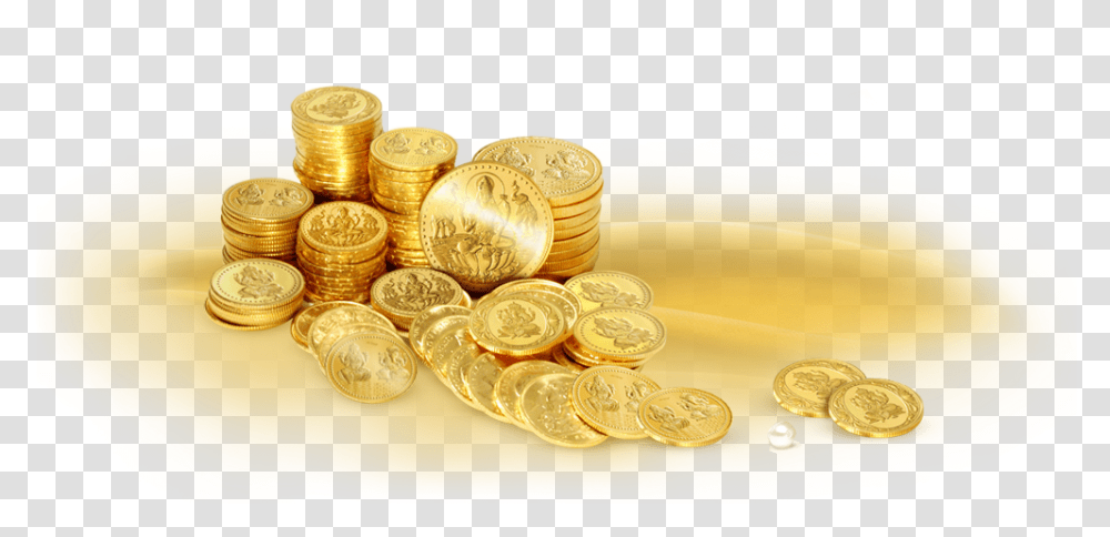 Gold Coins Gold Coin In Hand, Money, Treasure Transparent Png
