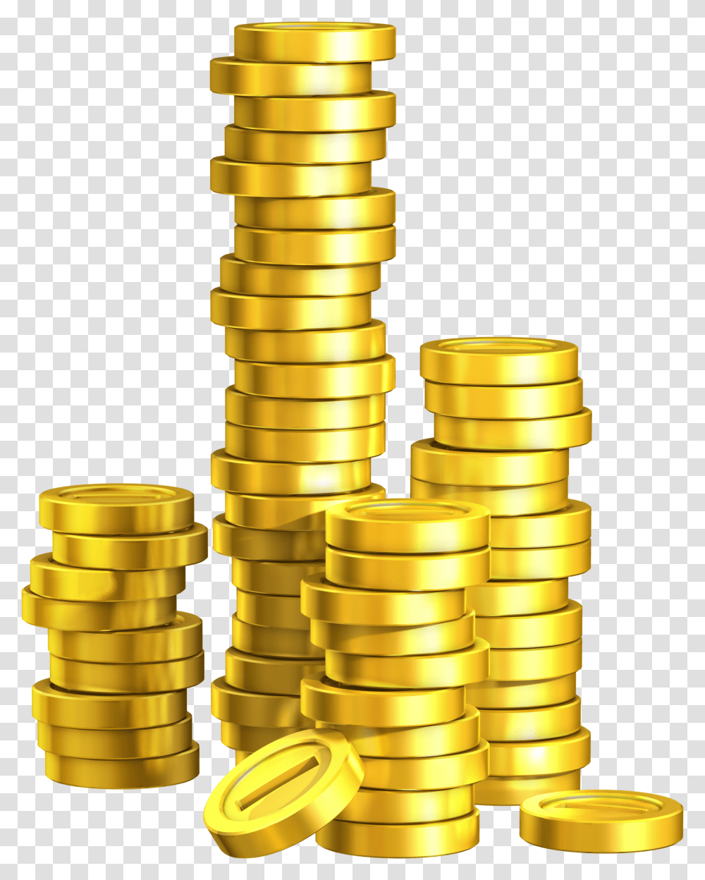 Gold Coins Image Cartoon Gold Coin, Treasure, Money, Shaker, Bottle Transparent Png