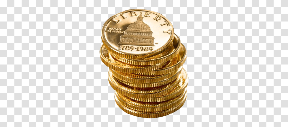 Gold Coins Money Currency Pngs Cute Trendy Aestheti Autobiography Of A Coin, Wedding Cake, Dessert, Food, Birthday Cake Transparent Png