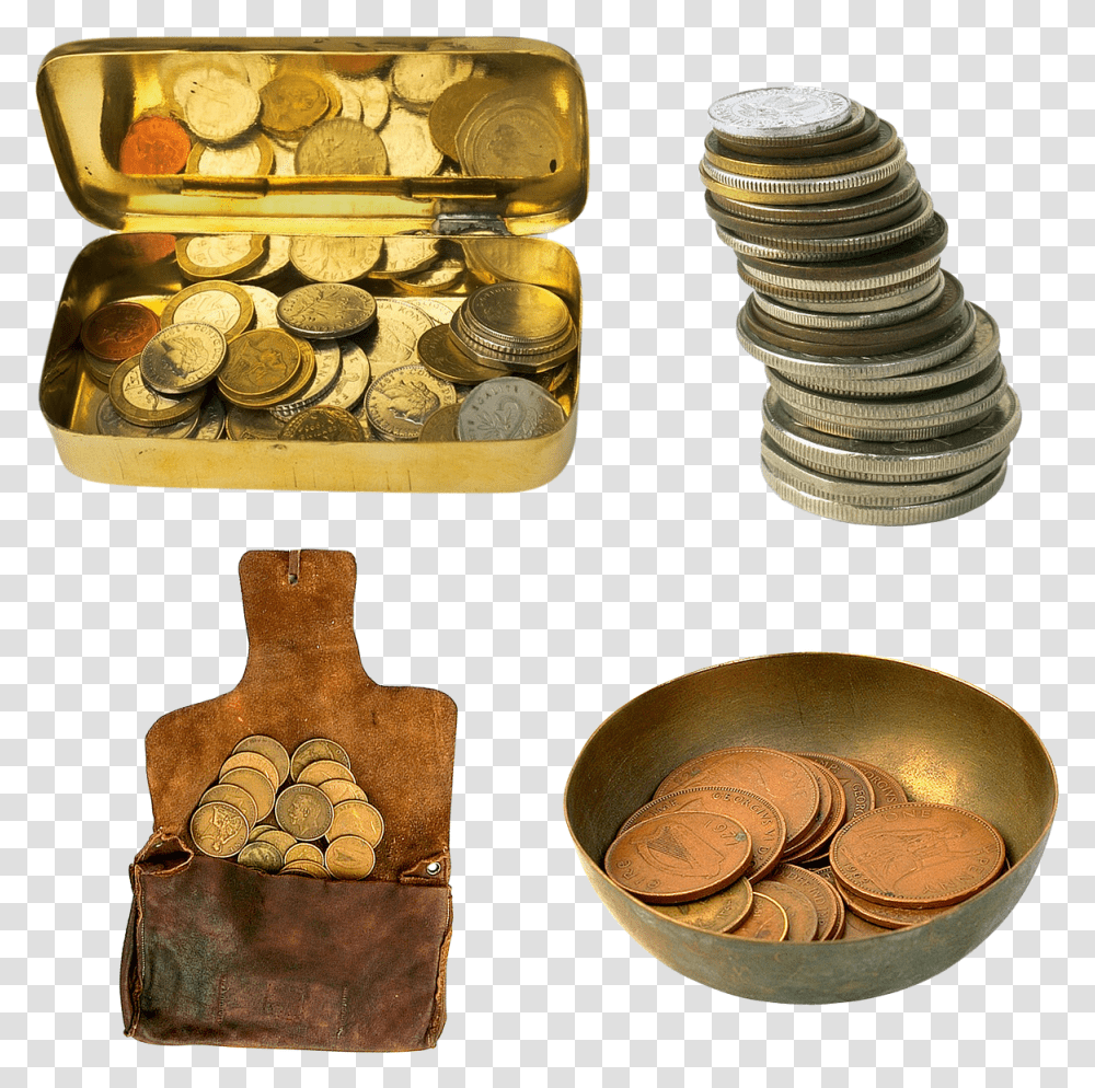 Gold Coins, Money, Nickel, Treasure, Bronze Transparent Png