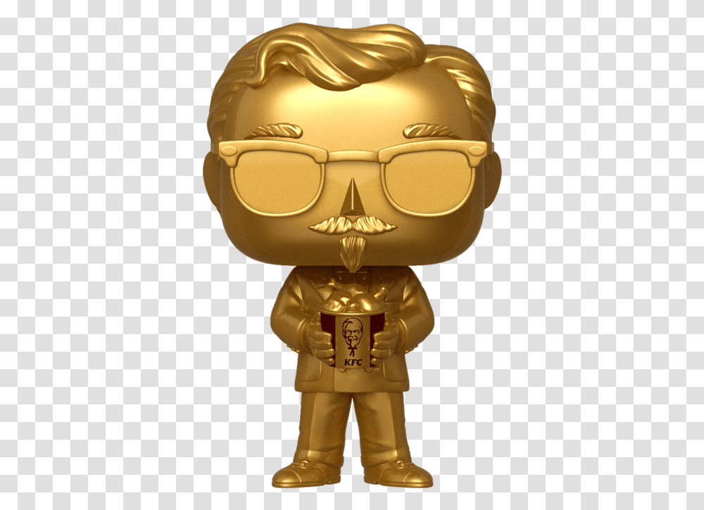 Gold Colonel Sanders Funko Pop, Toy, Bronze, Helmet Transparent Png